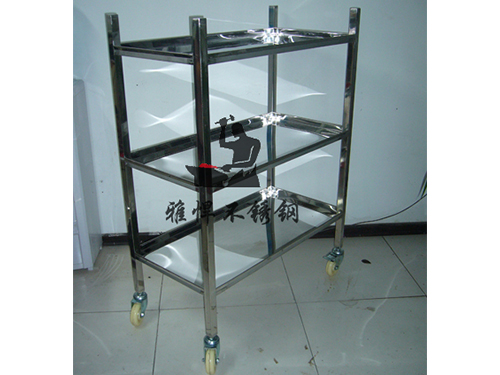 Mirror stainless steel cart