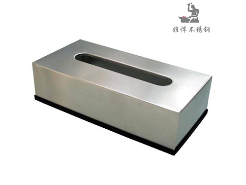 Stainless steel napkin carton